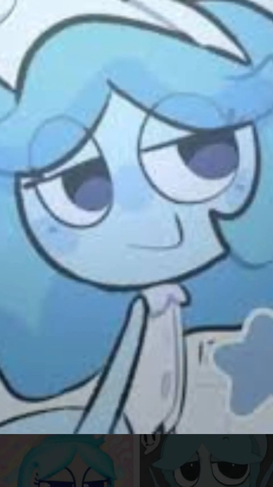 ai character: 👻💙connie🩵👻 dw background