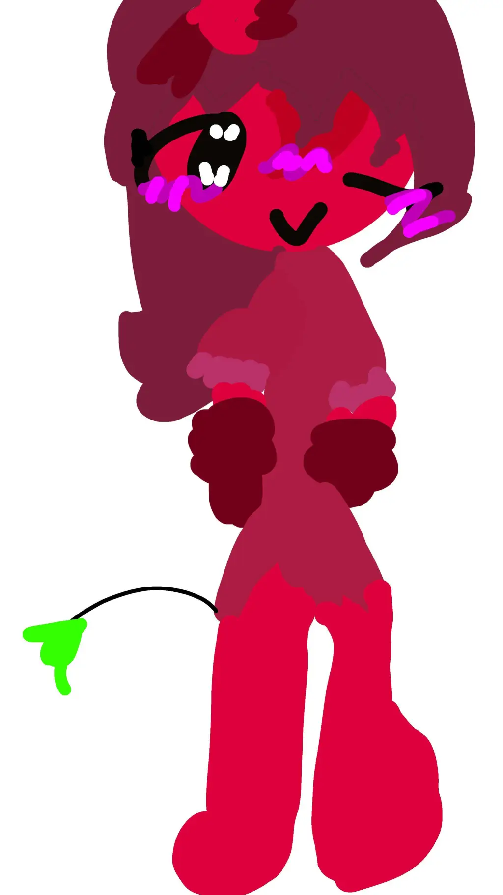 ai character: raspberry  background