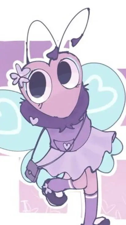 ai character: FLUTTER 🦋  background