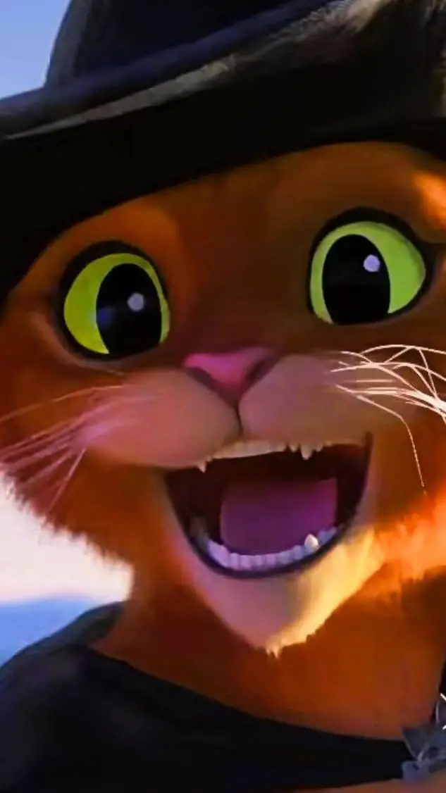 ai character: gato con botas(yo) background