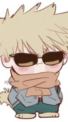 ai character: bakugo bebé guapo background