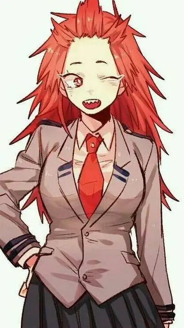 ai character: kirishima mujer background