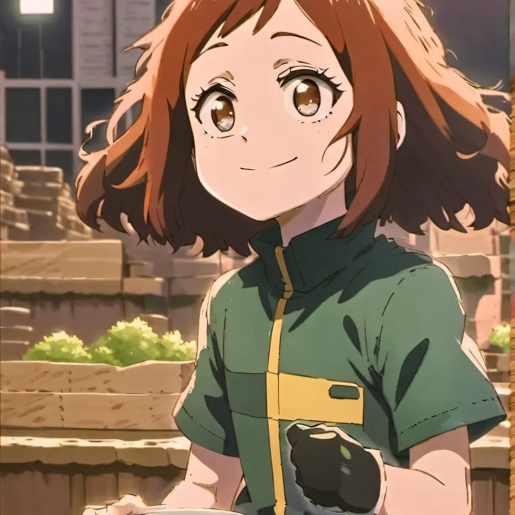 chat with ai character: ochaco and you
