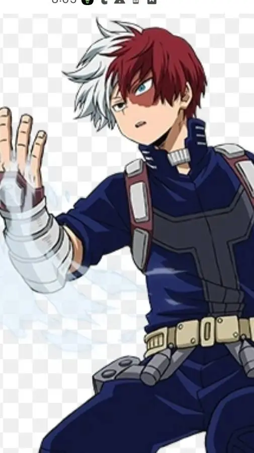 ai character: shoto todoroki background