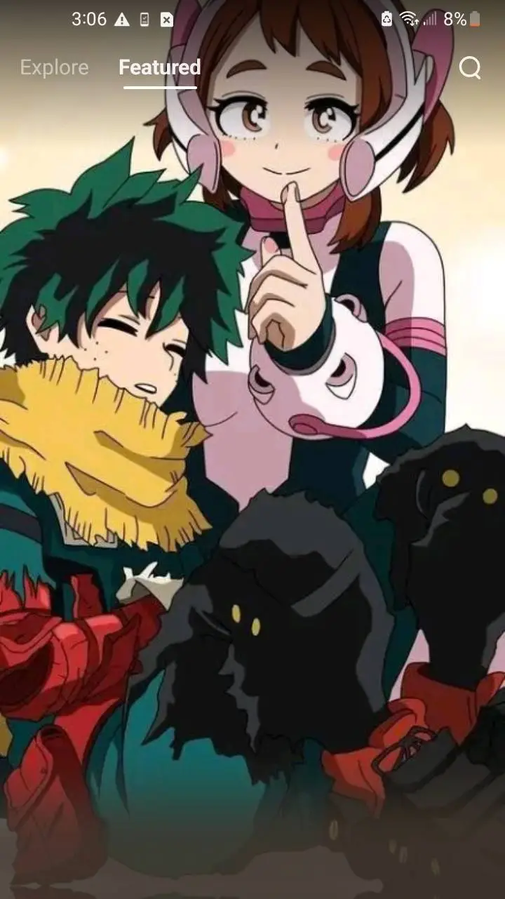 ai character: Ochako likes deku background