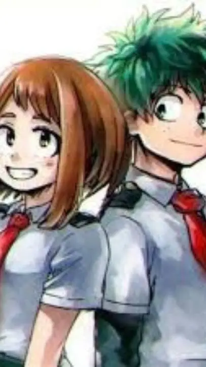 ai character: Izuku x Uraraka 💚💖 background