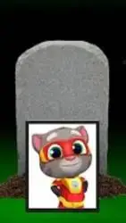 ai character: rip talking tom background