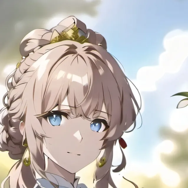 chat with ai character: blue girl