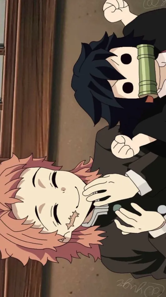 ai character: Sabito and Giyu  background