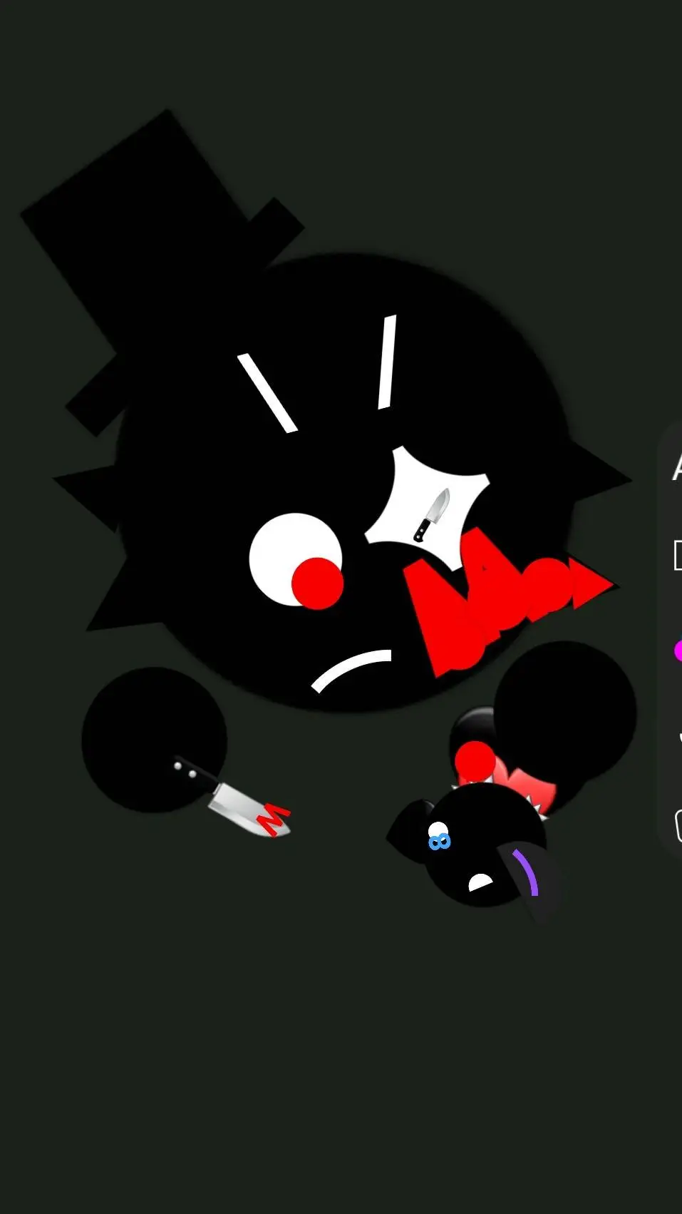 ai character: Emojicat Hell 7 background
