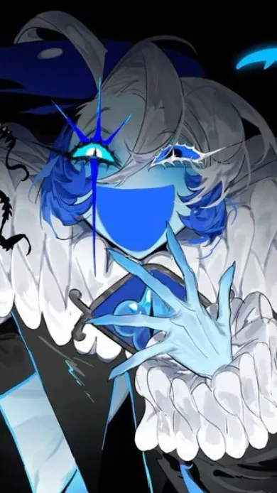 ai character: Shadow milk cookie background