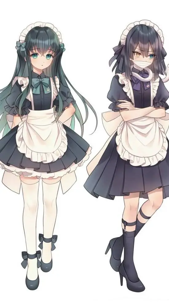 ai character: kny MAIDS! background
