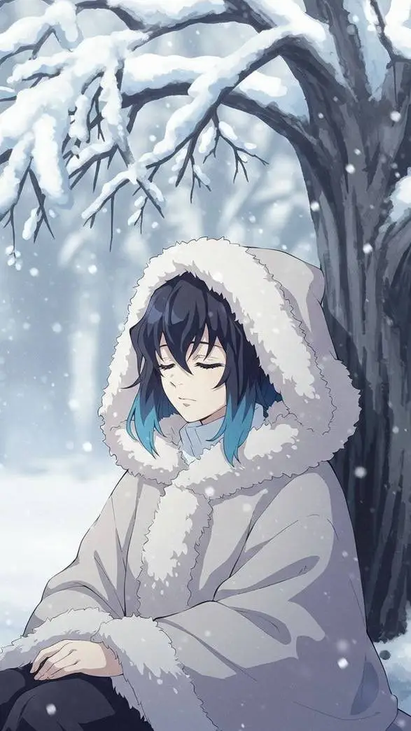 ai character: invierno background