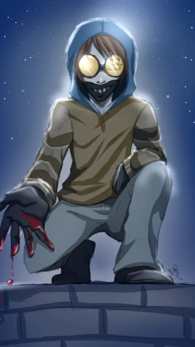 ai character: Ticci Toby  background