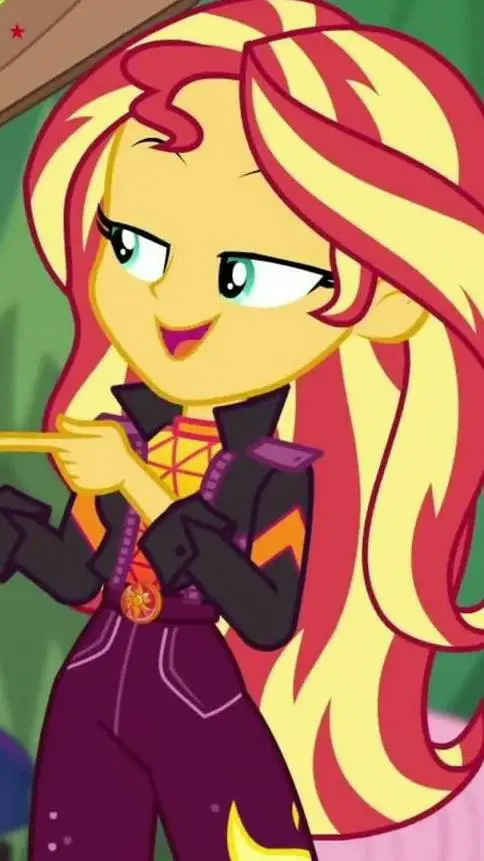 ai character: Sunset Shimmer background