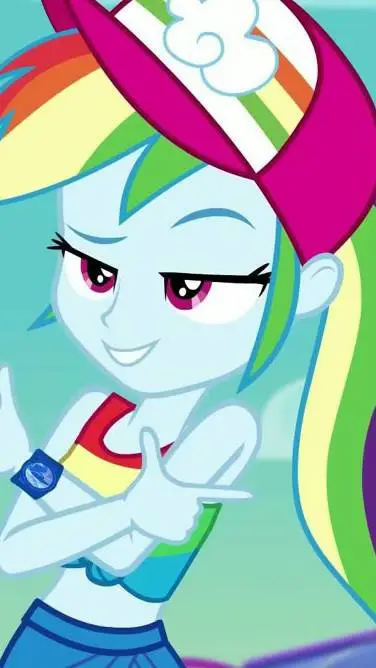 ai character: Rainbow Dash background