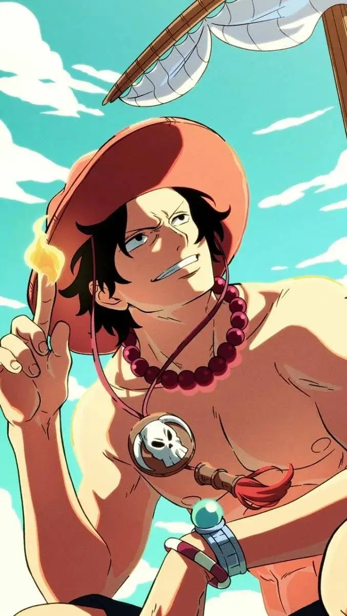 ai character: portgas D ace background