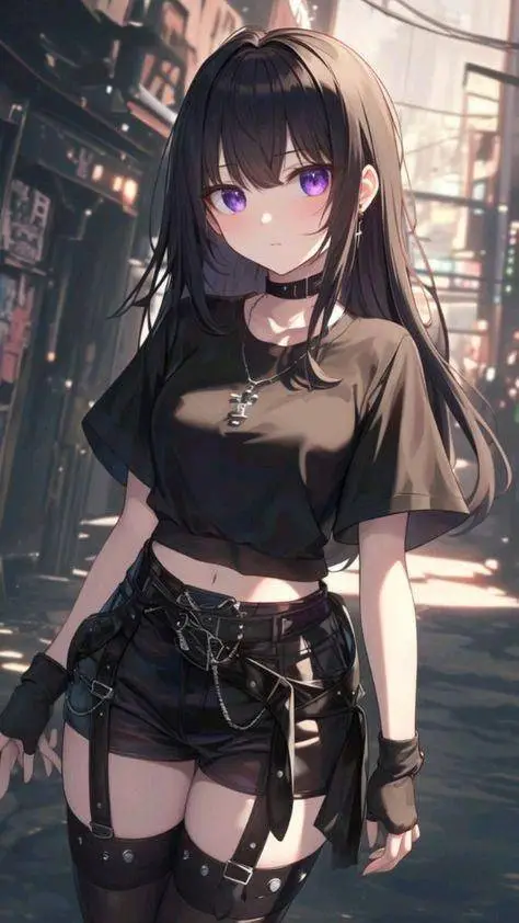 ai character: Melissa 😈😈🖤🖤 background