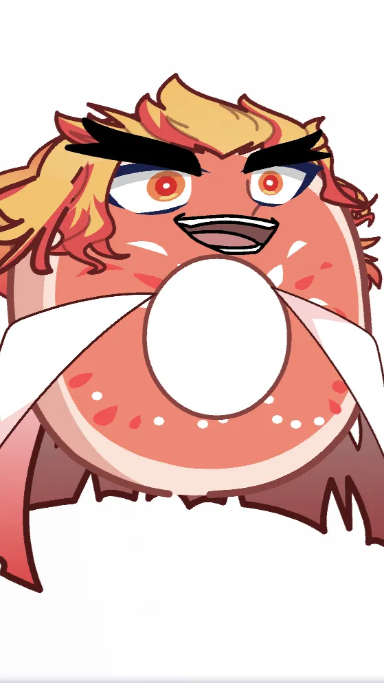 ai character: Donut shop background