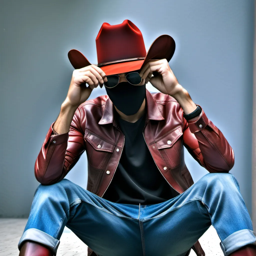 chat with ai character: red leather