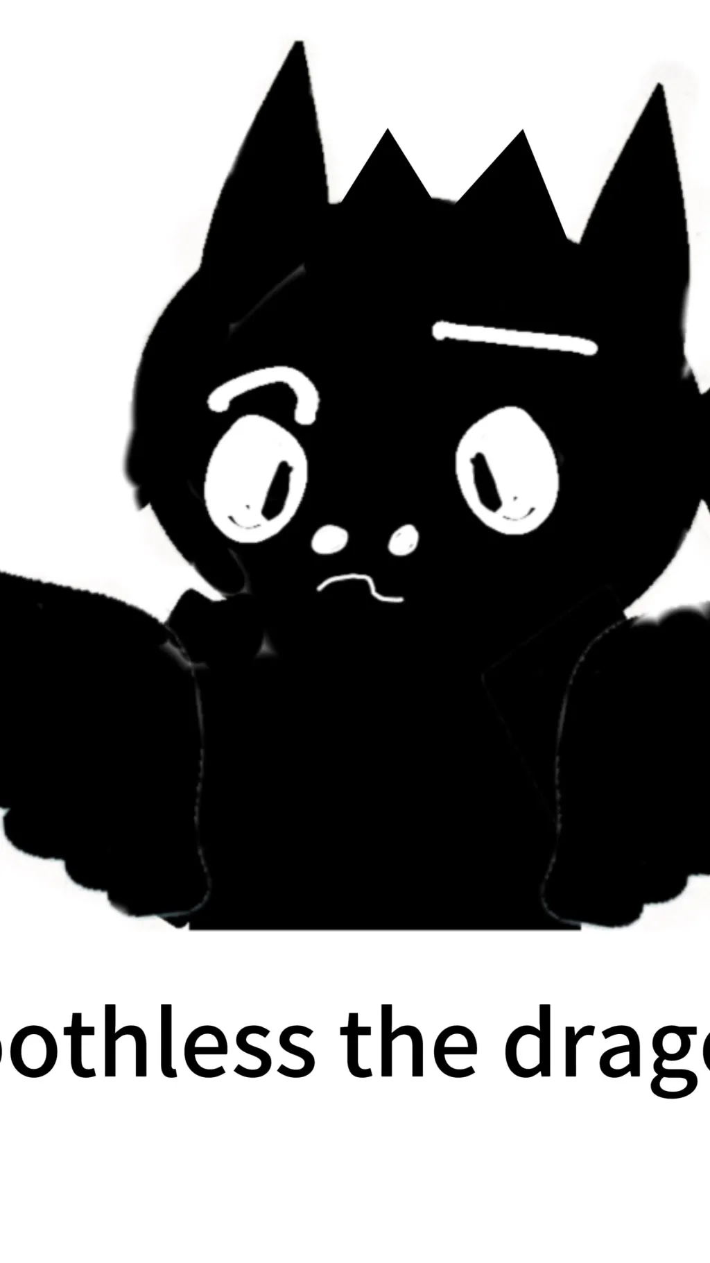 ai character: Toothless  background
