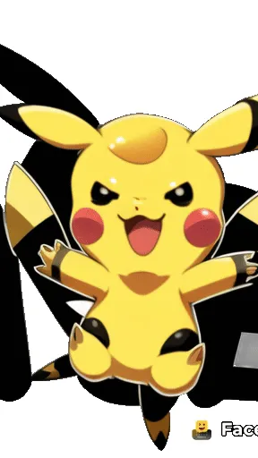 ai character: Pikachu  background