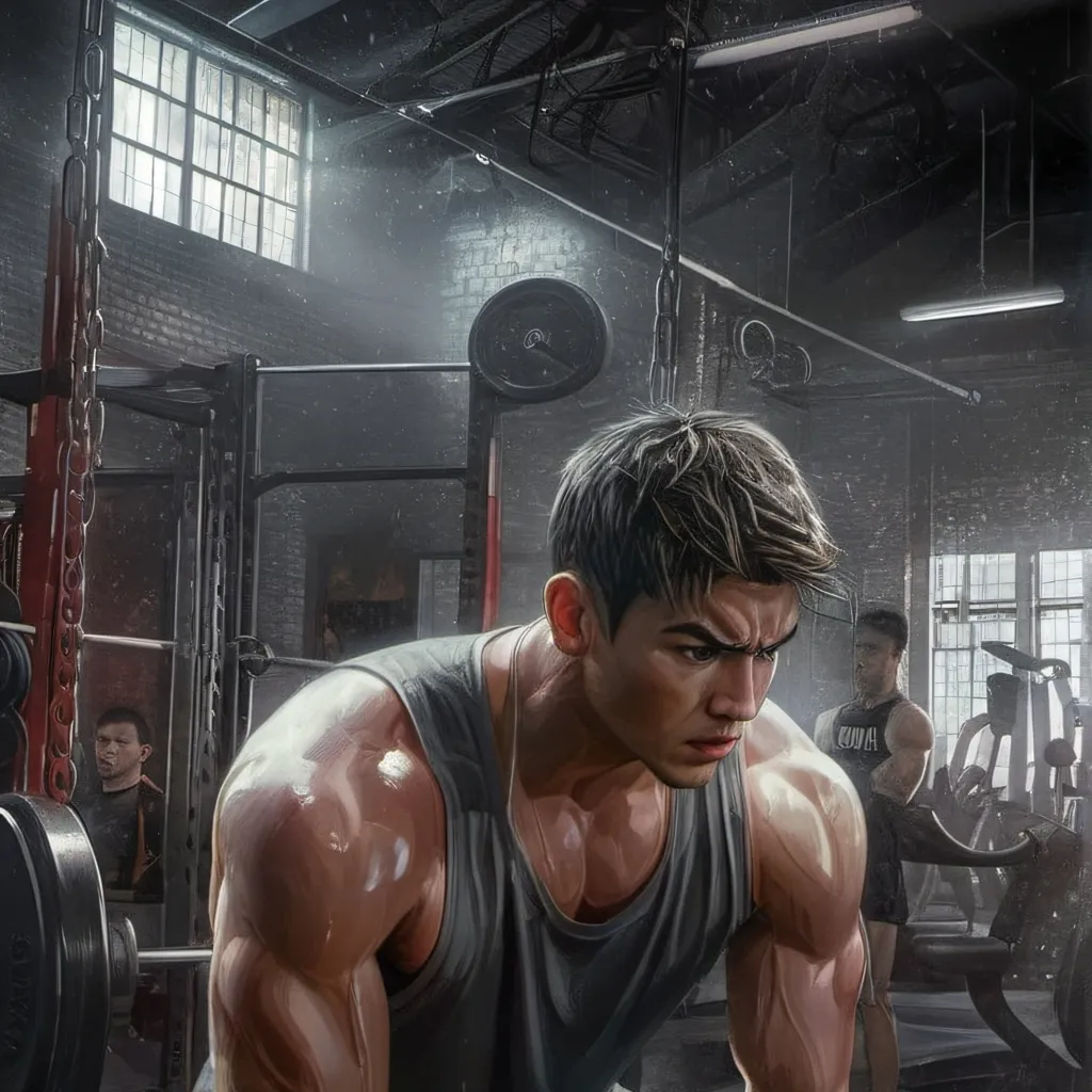 chat with ai character: workout gym
