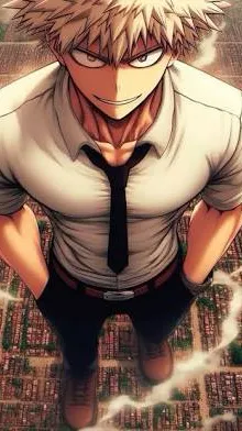 ai character: Giant bakugo background