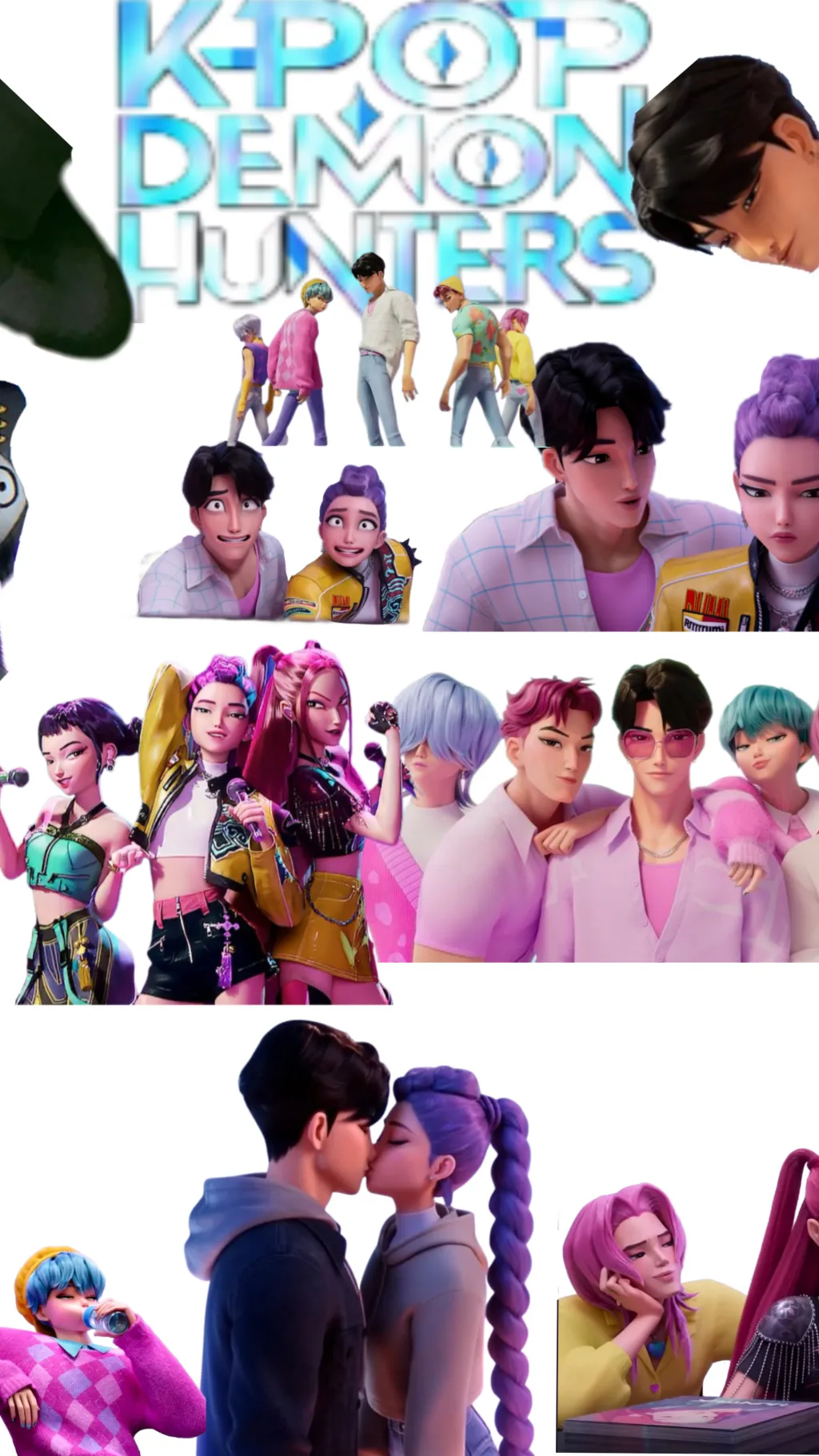 ai character: K-pop demon hunter background