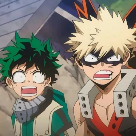 chat with ai character: Katsuki and Deku