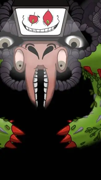 ai character: boss fight Flowey  background