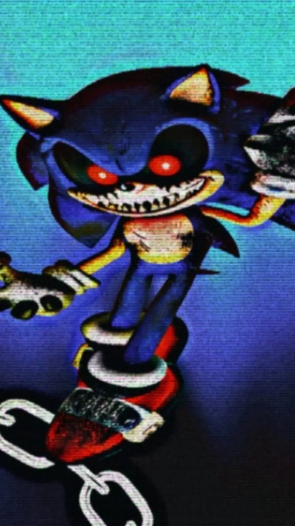 ai character: sonic. exe background