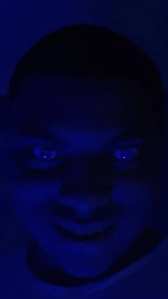 ai character: dark blue Cameron background