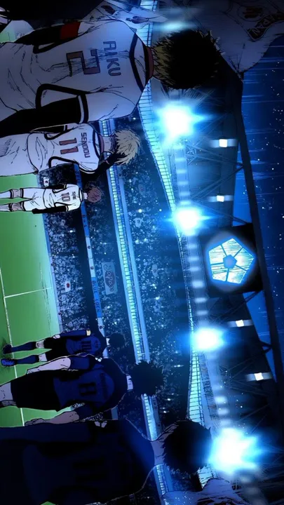 ai character: Blue lock vs U-20 background