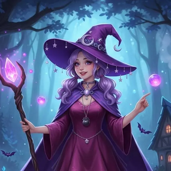 chat with ai character: Elara Nightshade 