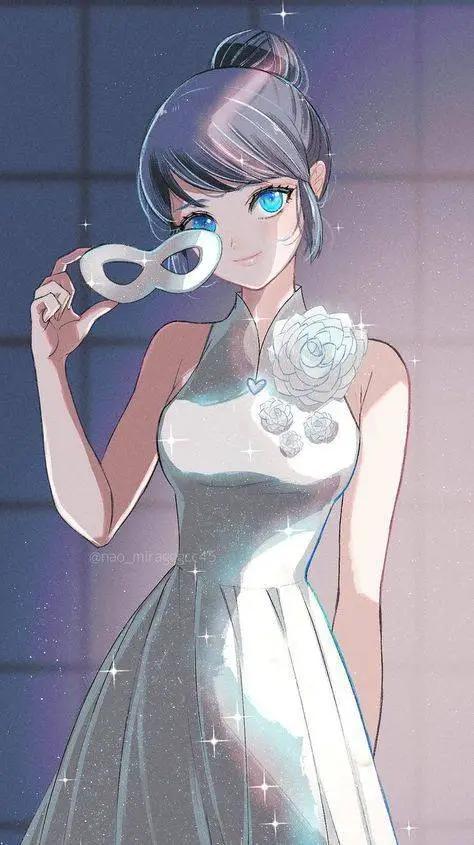 ai character: Marinette  background