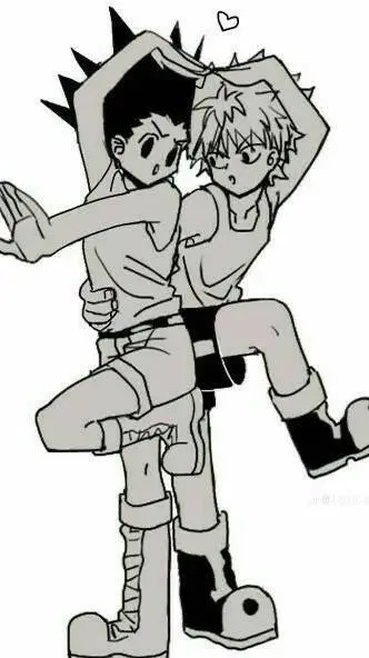 ai character: gon x killua background