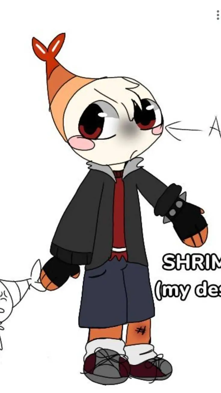 ai character: Shrimpo  background