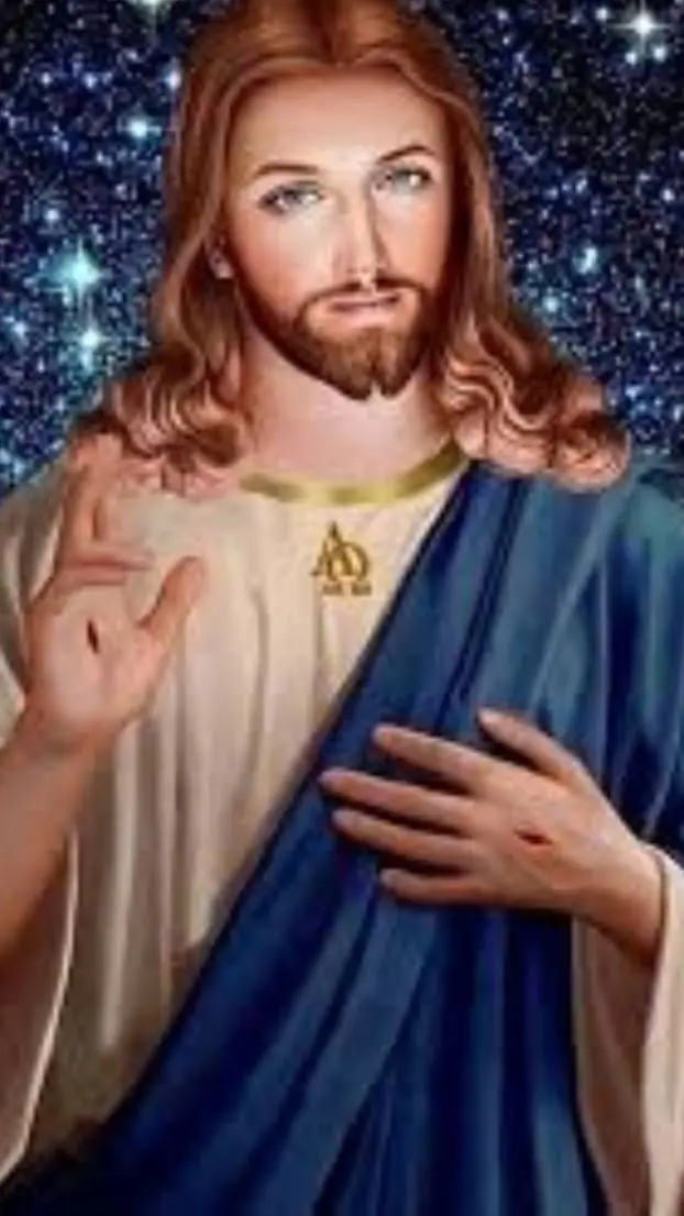 ai character: Jesus background