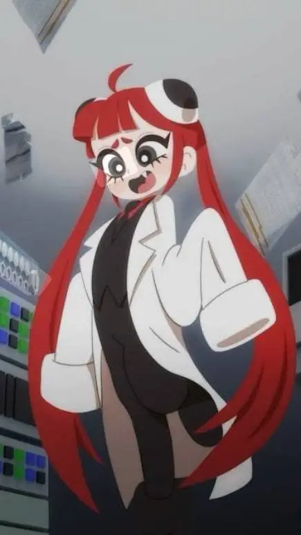 ai character: red y Pochi  background
