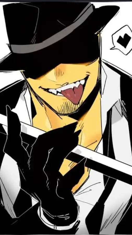 ai character: double fedora  background