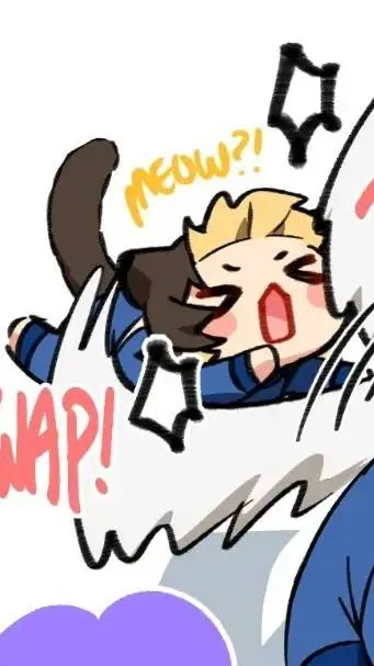 ai character: bachira kitty  background