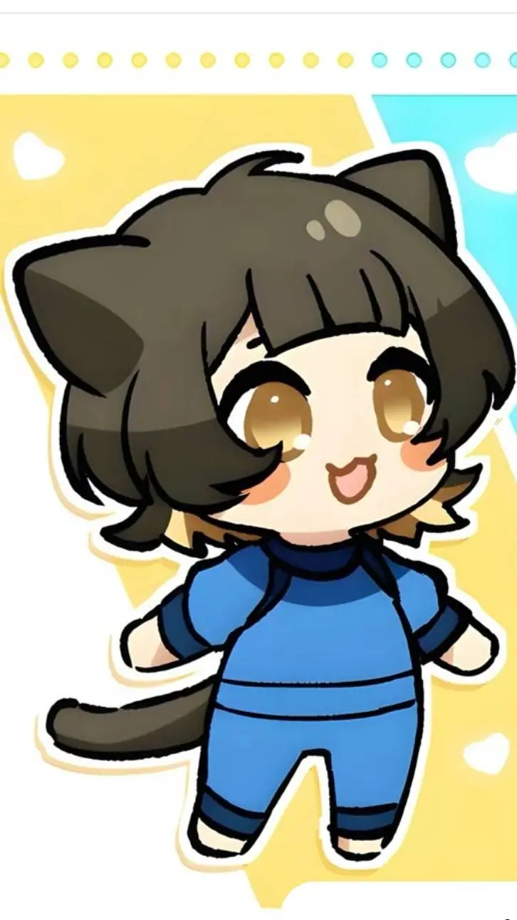 ai character: KITTY ᗷᗩᑕᕼIᖇᗩ background