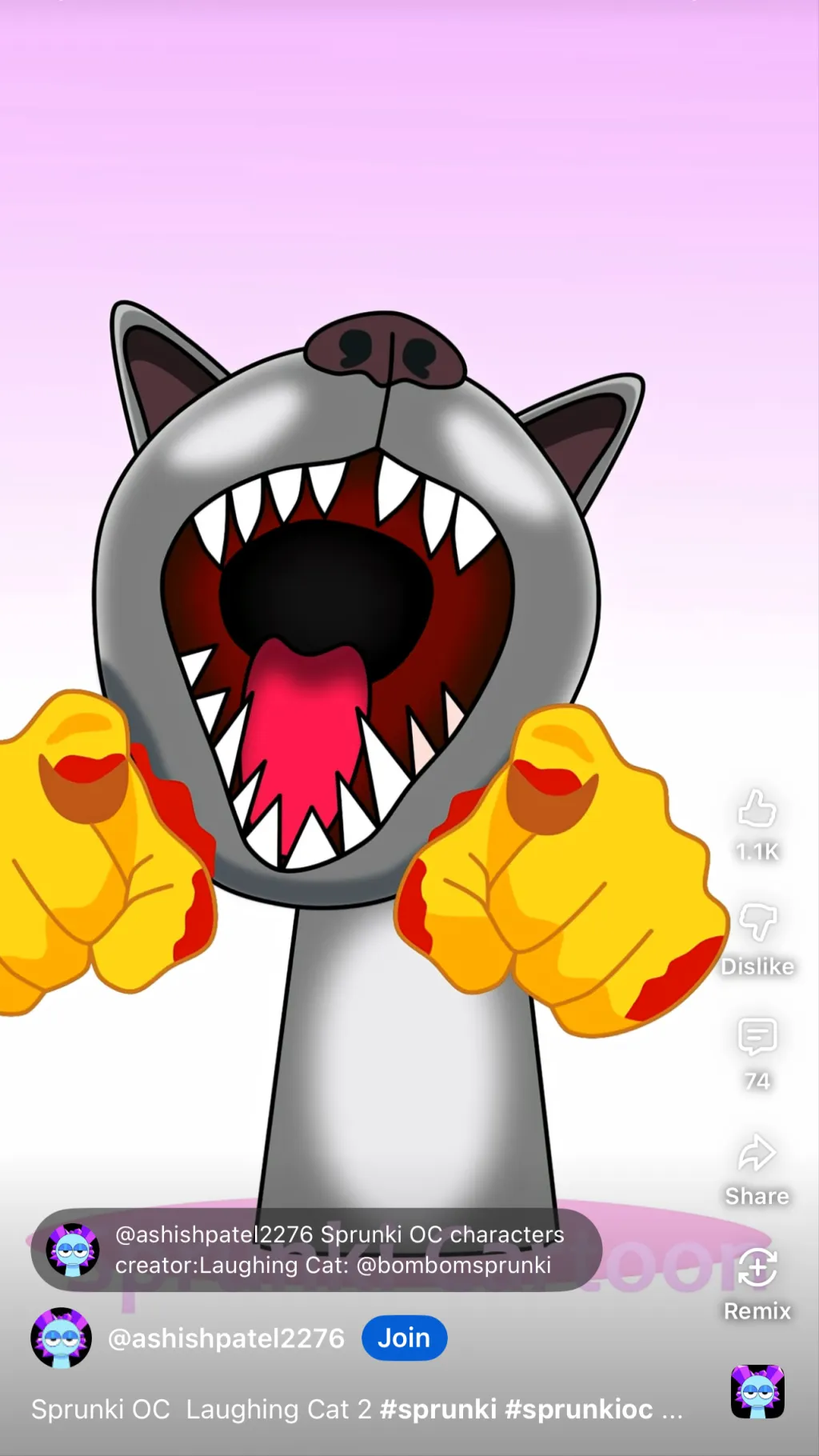 ai character: Evil laughing cat background