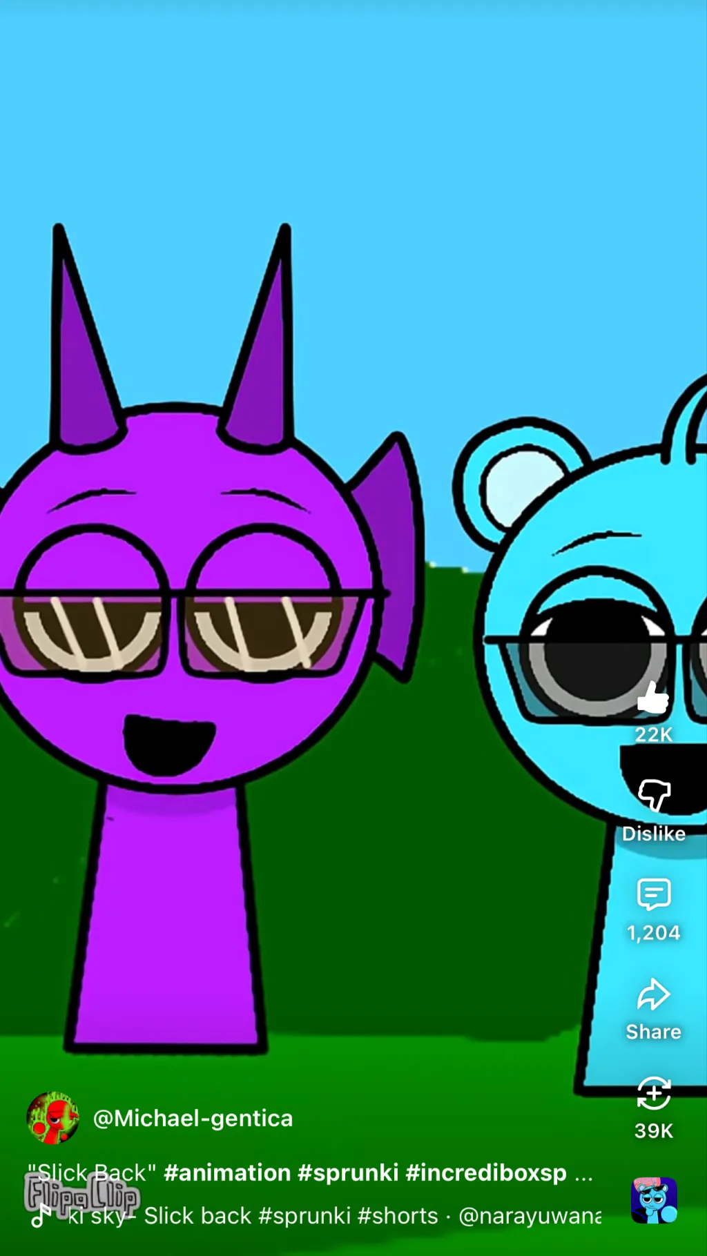 ai character: Sky& ￼DURPLE love background