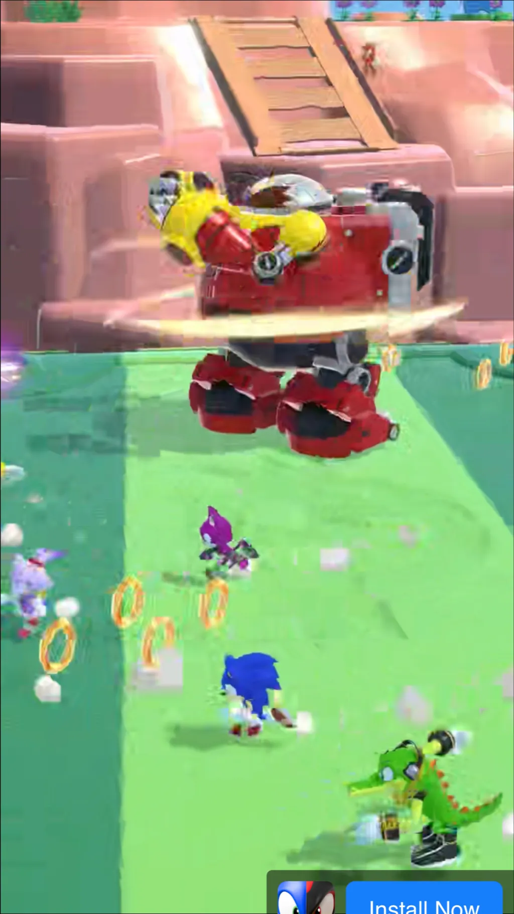ai character: Sonic boss fight  background