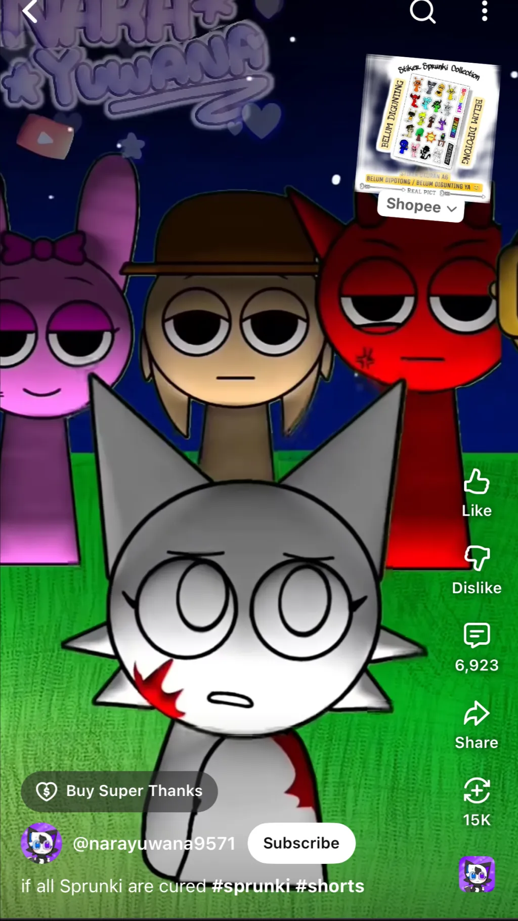 ai character: sprunki curse ￼ background