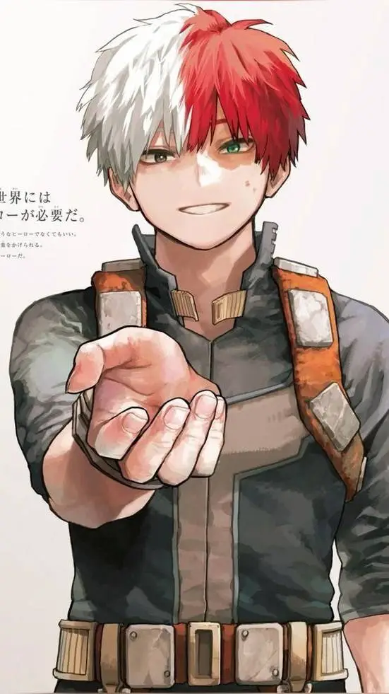 ai character: Shoto Todoroki background