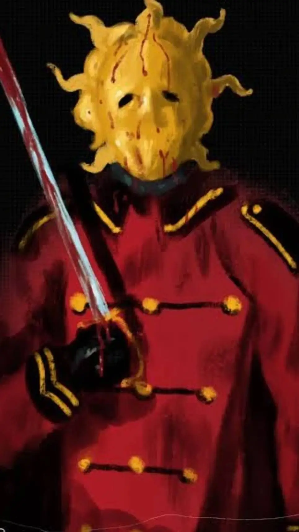 ai character: the sun masked  background