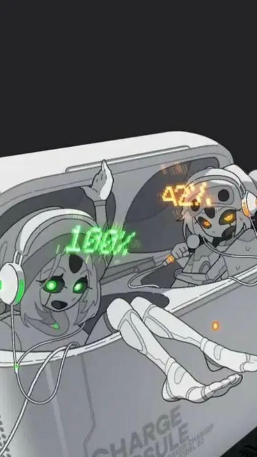 ai character: chica de audifonos background